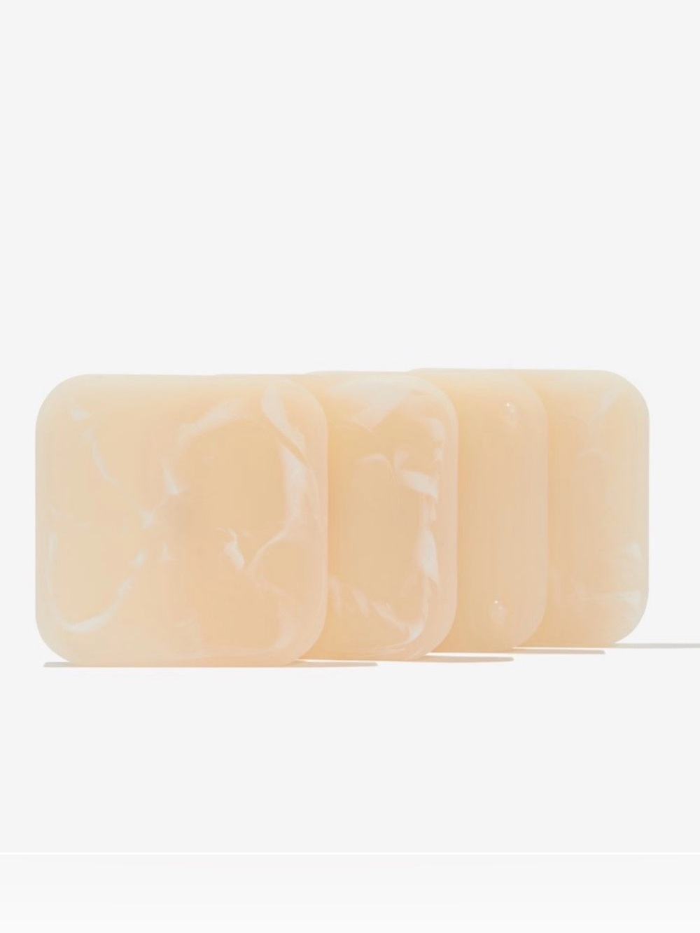 Ririku Beige 4 Piece White Marbled Resin Coaster Set NWT